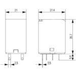 رله شيشه اي D-Series 48VAC 2CO وايدمولر آلمان - Image 7