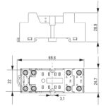 پايه رله شیشه ای D series FS 2CO وایدمولر آلمان - Image 3