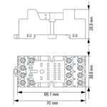 پايه رله شیشه ای D series FS 4CO وایدمولر آلمان - Image 2